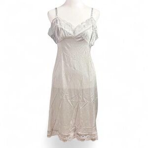 Vintage Bart Elegant Lace Trim Slip Dress